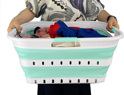 SAMMART 42L Collapsible Plastic Laundry Basket - Image 6