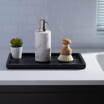 Cork & Mill Black Marble Tray for Bathroom Countertop, Kitchen Counter - Image 6