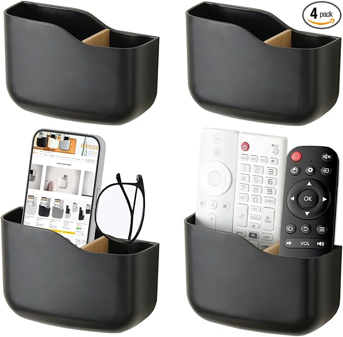 SUNFICON Wall Mount Remote Holder TV FAN Remote Control Holder Bedside Caddy by SUNFICON
