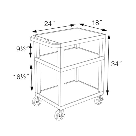 FSE 373-WT34BUS Tuffy Utility Cart - Image 2