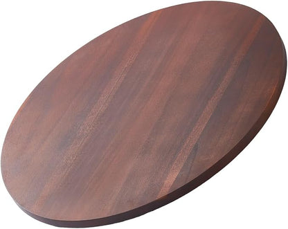 VEVOR 24 in Wood Lazy Susan Turntable, 360° Rotation Round Clear Tabletop by VEVOR