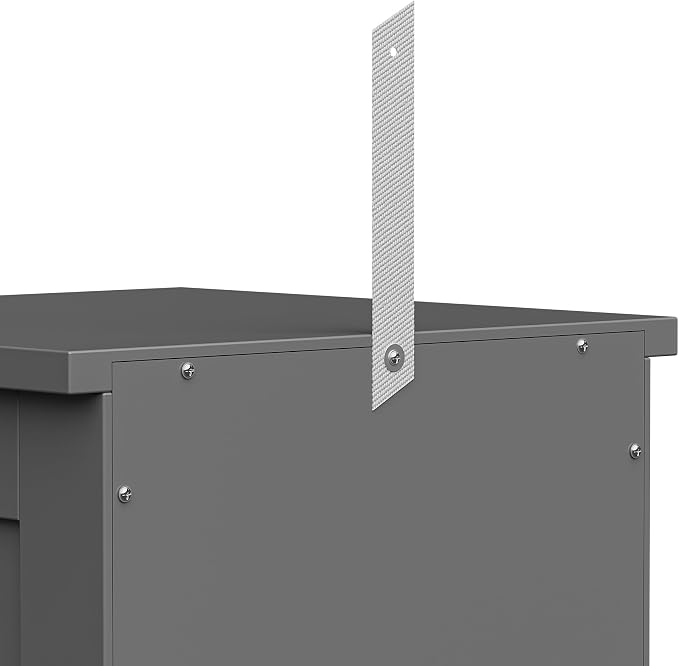 Bathroom Floor Storage Cabinet, Freestanding Wooden Side Organizer w/4 Drawers - Image 8