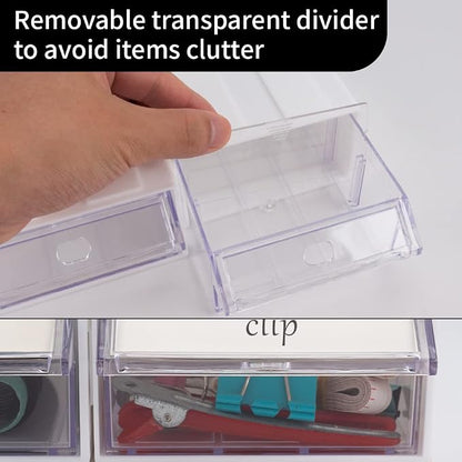 12 Pcs Drawer Stackable Storage Cabinet - Image 7
