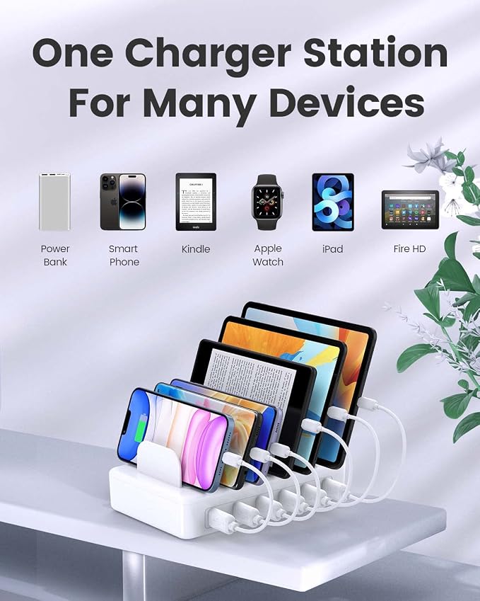 Charging Station for Multiple Devices Apple, CREATIVE DESIGN 50W Multi Charger - Image 5