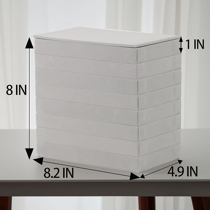 Set of 8 Stackable Jewelry Organizer Trays - Image 3