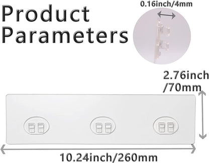 2 Pack Shower Caddy Adhesive for Replacement, Strong Transparent Adhesive for - Image 4
