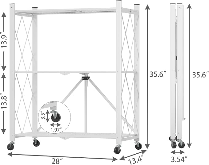 3 Tier Foldable Storage Shelf - Image 3