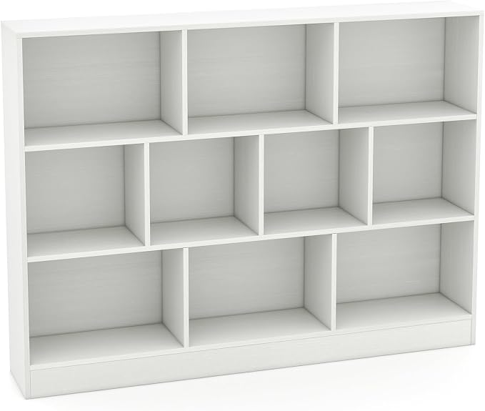 Giantex 10 Cube Bookcase, 4-Tier Freestanding Bookshelf w/ 10 Open Compartments - Image 9