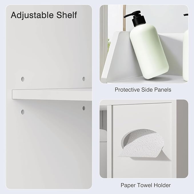 VECELO Over The Toilet Storage Cabinet - Image 4