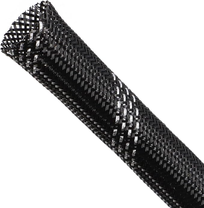 Braided Cable Sleeving, PET Expandable Braided Cable Sleeve, Flexible Mesh by ConveniencetoYourLife