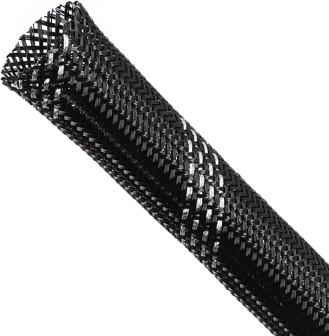 Braided Cable Sleeving, PET Expandable Braided Cable Sleeve, Flexible Mesh by ConveniencetoYourLife