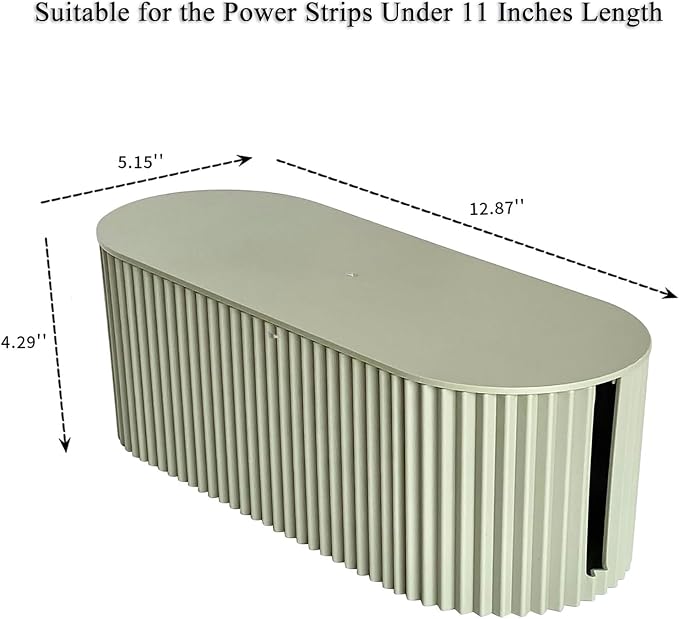 Green Cord Organizer Box, Plastic Cable Management Box - Image 5