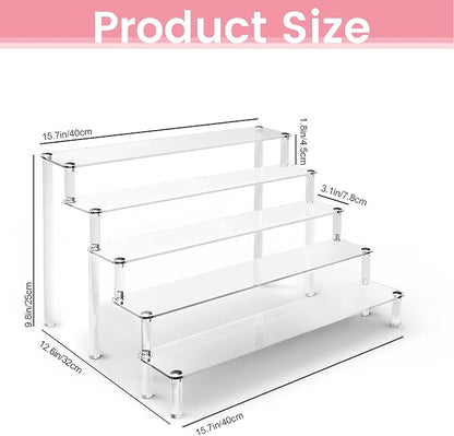 ULENDIS 5 Tier Acrylic Stands for Display, Tabletop Cupcake Stand for - Image 3