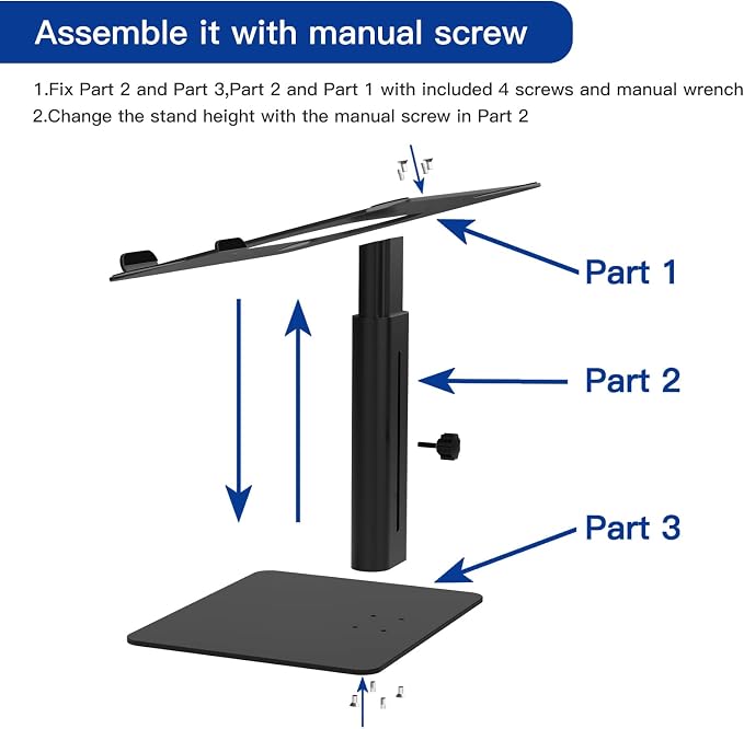 BESIGN LSX6 Computer Holder Stand, Ergonomic Adjustable Notebook Riser - Image 5