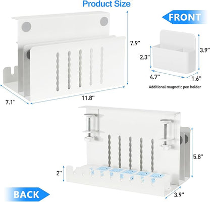 MAXECHO Desk Side Storage, Under Desk Laptop Mount, Table Side Hanging File - Image 5
