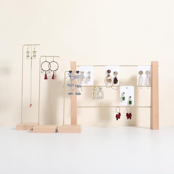 GemeShou 3 Tiers Beech Earring display stands - Image 5