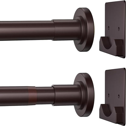 CorkLatta Matte Bronze Shower Curtain Rod, 1 Inch Diameter Stainless Steel by CorkLatta