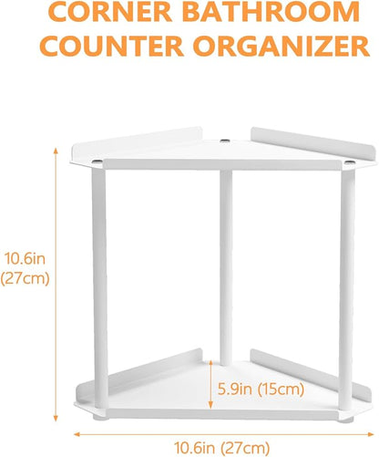 FLE Corner Bathroom Counter Organizer, Bathroom Organizer Countertop, - Image 2