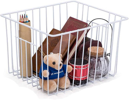 SANNO Freezer Baskets Pantry Wire Storage Basket Bins, Refrigerator Organizer - Image 3