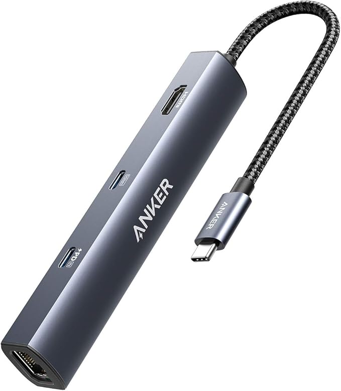 Anker 6-in-1 USB C Hub with Ethernet, USB C to 4K HDMI Multiport Adapter by Unknown