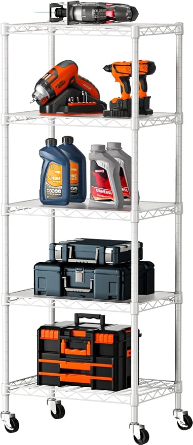 SINGAYE 5 Small Wire Shelves Kitchen Pantry Close Home Organizers and Storage by SINGAYE
