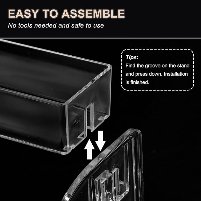 Nail Polish Organizer Clear Acrylic Eyeglasses Display Holder Essential Oil - Image 4