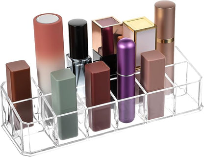 4 PCS Acrylic Lipstick Organizer, Lipstick Holder, 12-Slot Lip Gloss Holder - Image 8