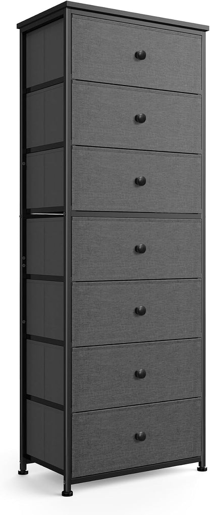 Mifuro Tall Fabric Dresser for Bedroom, Vertical Storage Organizer Tower by MifuroOfficeProduct