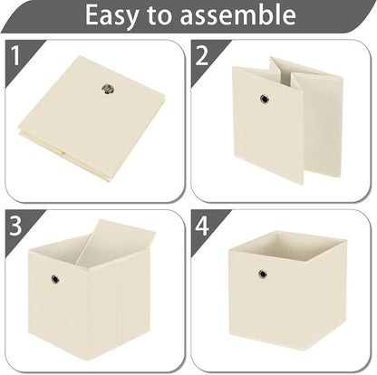 13x13x13 storage cube bins, collapsible fabric storage cubes Decorative storage - Image 6