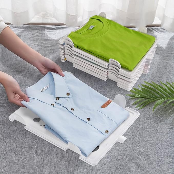 Clothing Organizer for Closet Storage, Stackable Shelf Dividers | Space-Savin - Image 6