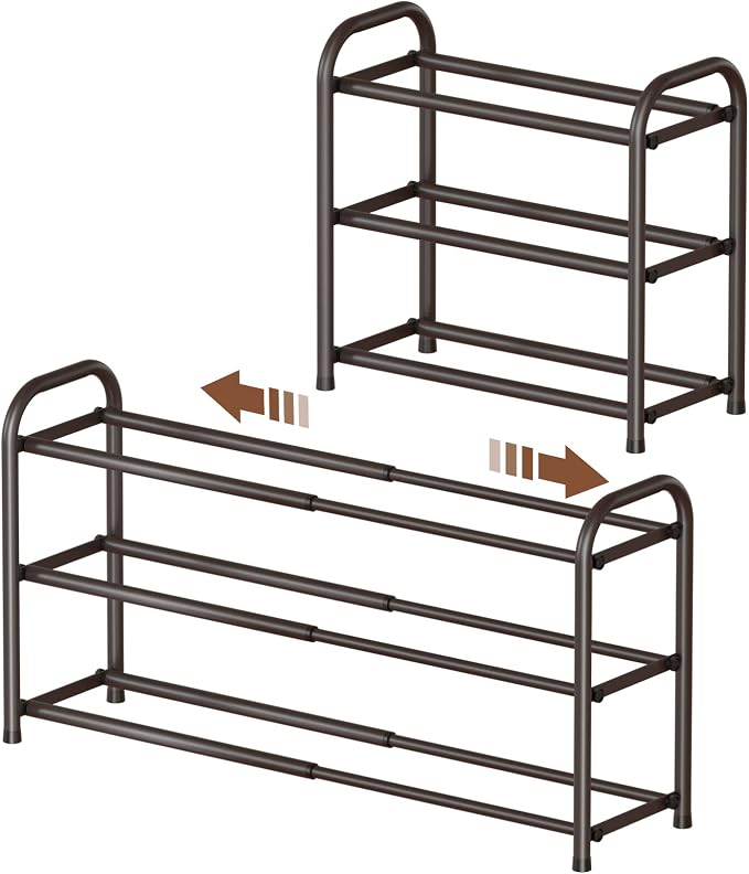 Gonfoam Expandable 3-Tier Shoe Rack by Gonfoam