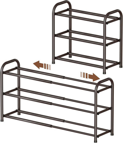 Gonfoam Expandable 3-Tier Shoe Rack by Gonfoam