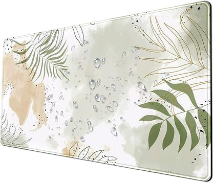 Keyboard mat Kawaii Mousepad Matcha Green Plant Abstract Accessories Desk pad - Image 8
