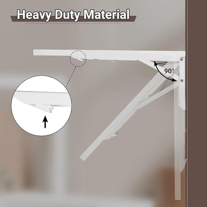 Wall Mounted Folding Table 47.2”L x 19.7”W, Laundry Folding Table - Image 7