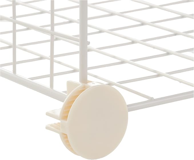 Amazon Basics 6 Cube Wire Grid Storage Organizer, Stackable Storage Cubes - Image 4