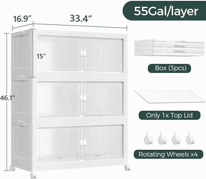 660QT Extra Large Stackable Storage Bins - Image 2