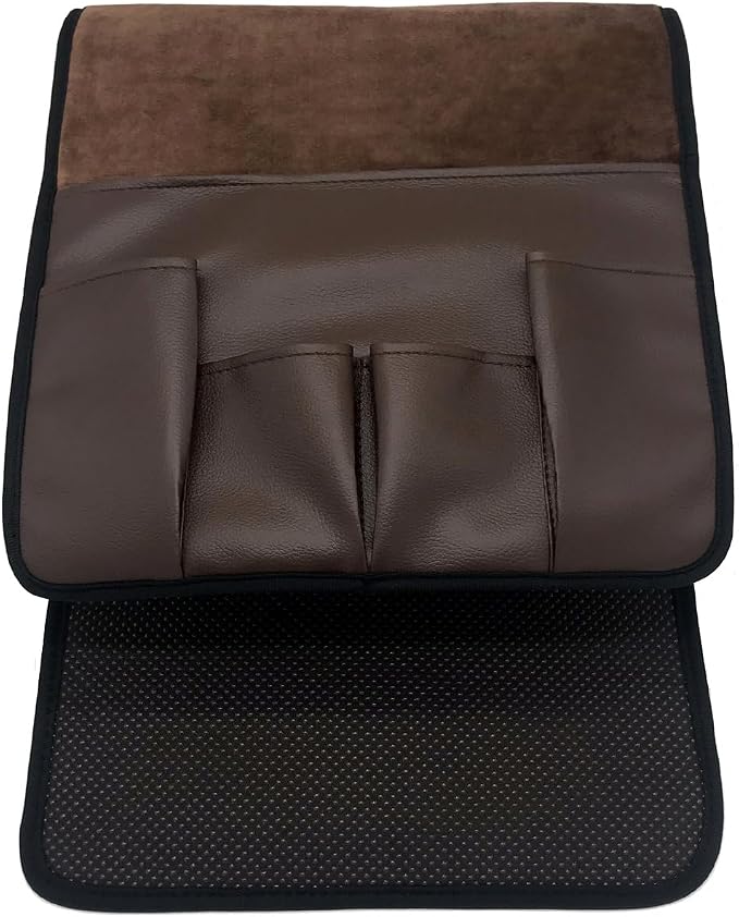 Wanty Velvet Sofa Couch Chair Armrest Soft Caddy Organizer Holder - Image 4