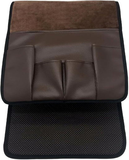 Wanty Velvet Sofa Couch Chair Armrest Soft Caddy Organizer Holder - Image 4