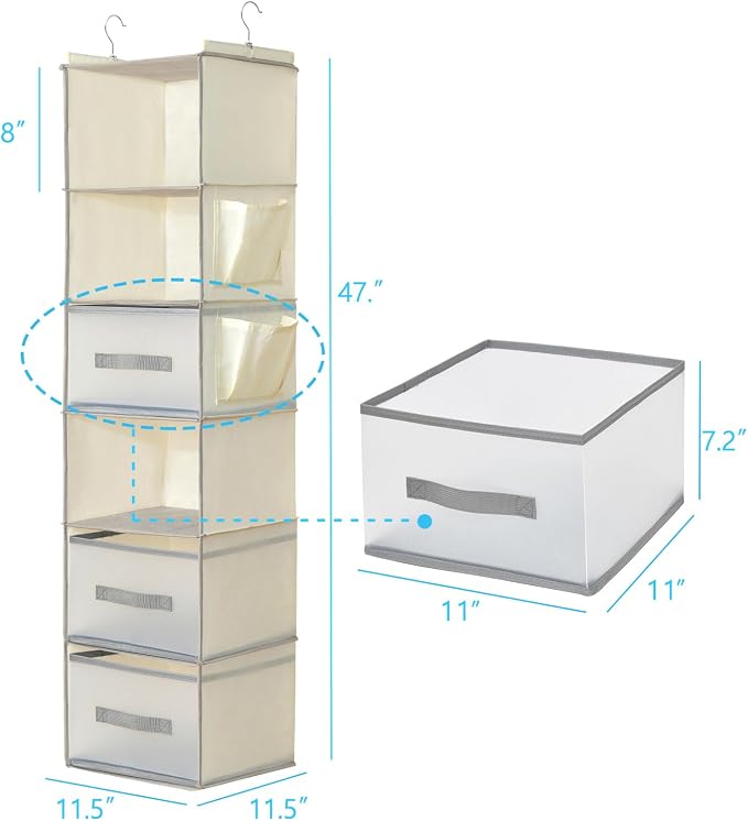6-Tier Hanging Closet Organizer - Image 3