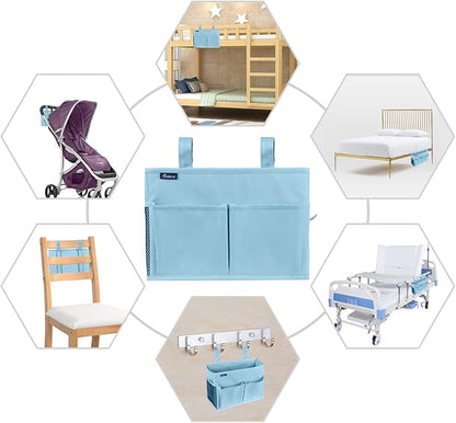 Surblue Bedside Caddy Hanging Organizer Bedside Storage Bag - Image 7