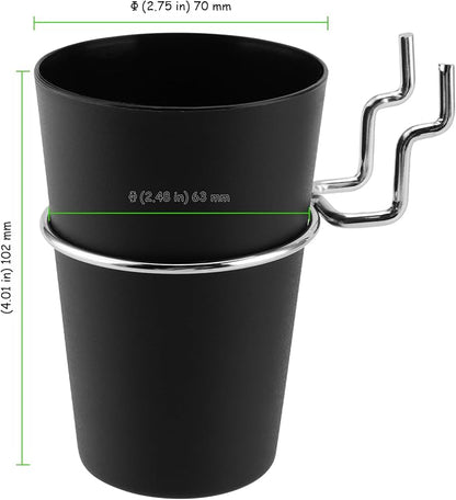 24 Set Pegboard Cups with Pegboard Hooks, Peg Board Cups with Ring - Image 2