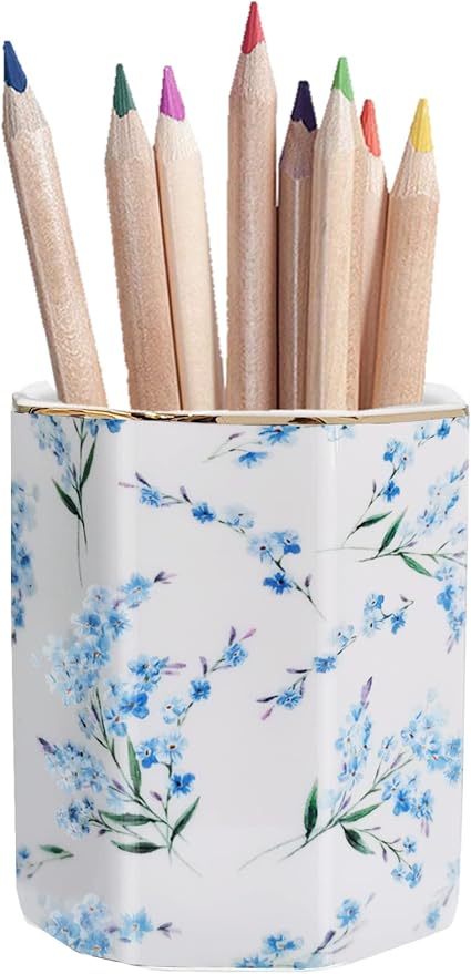 Pencil Holder for Desk Organizer, Ceramic Writing Utensil Storage Organizer - Image 8