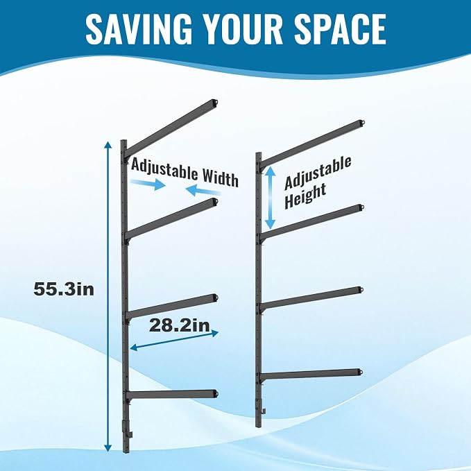 Kayak Storage Rack, Kayak Wall Mount Rack, Kayak Rack - Image 7
