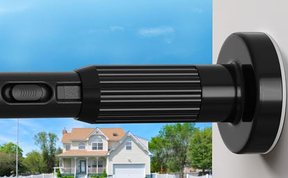 AIZESI 41-124 Inch Heavy Duty Black Tension Curtain Rod by AIZESITENSIONROD