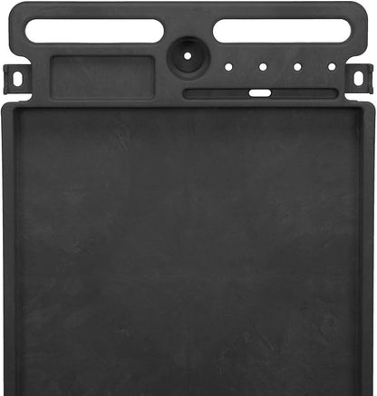 Global Industrial Industrial Service & Utility Cart, Plastic 2 Tray Black Shelf - Image 4