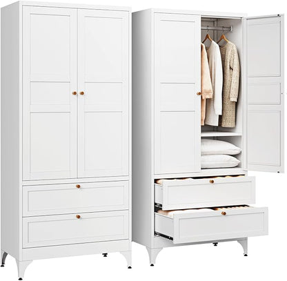 Letaya Metal Armoire Wardrobe Closet by LetayaMetalCabinets