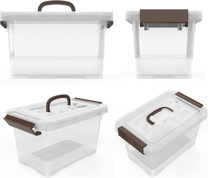 WYT Clear Storage Latch Box, 6 Pack Storage Organizer Bins - Image 4