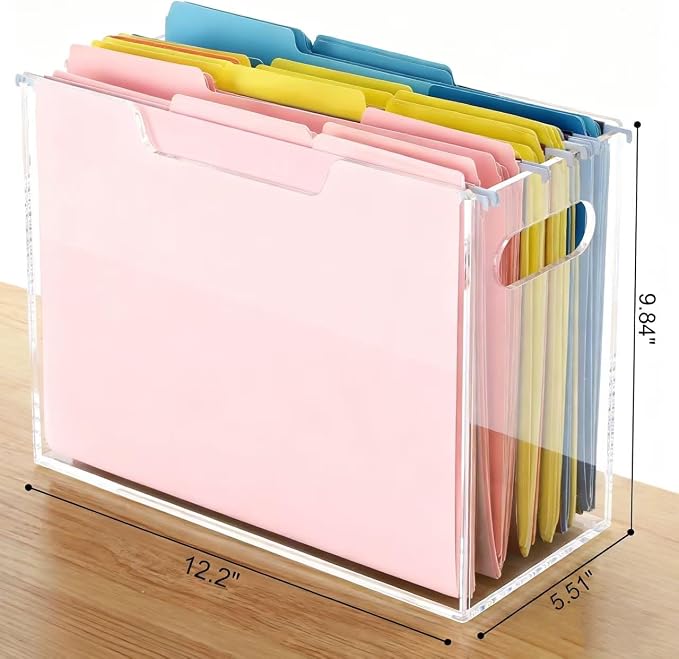 Acrylic File Organizer Box - Image 3