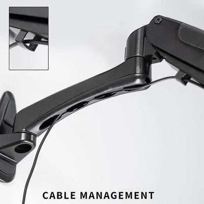 VIVO Sit-Stand 24 Inch Pneumatic Spring Keyboard and Mouse Tray Wall Mount - Image 9