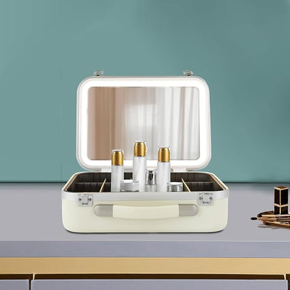 White Rectangular Makeup Case - Image 3